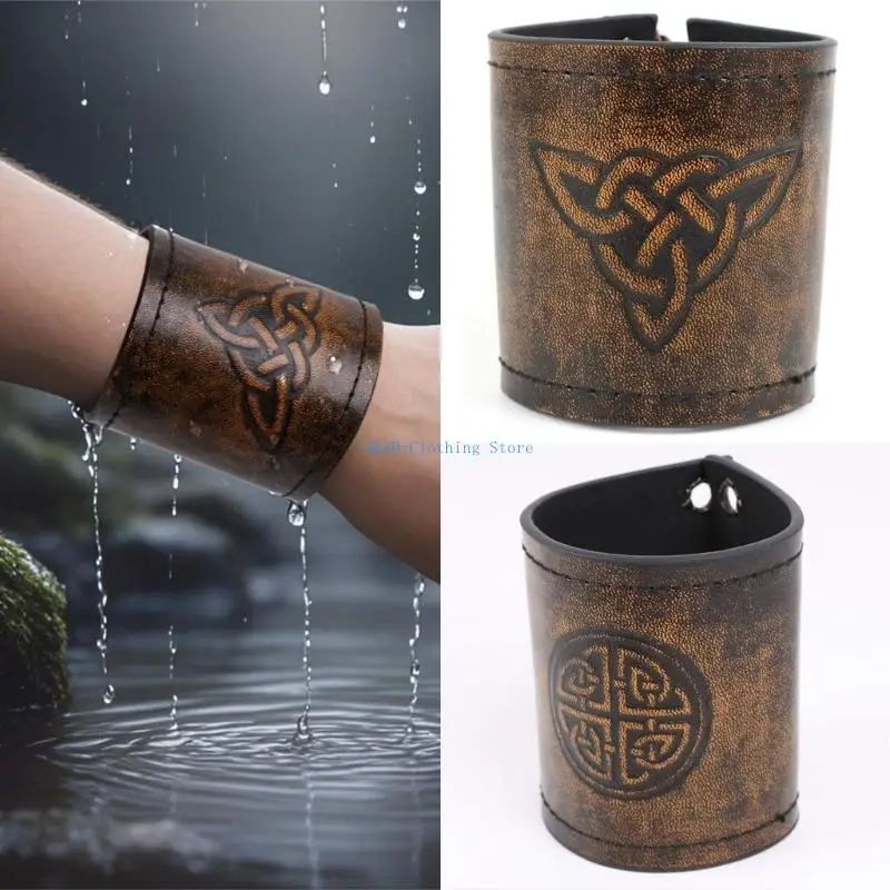 

N0PE Traditional Costume Arm Guards Adjustable Armband Historical Medieval Arm Gauntlets for Women Stage Performances