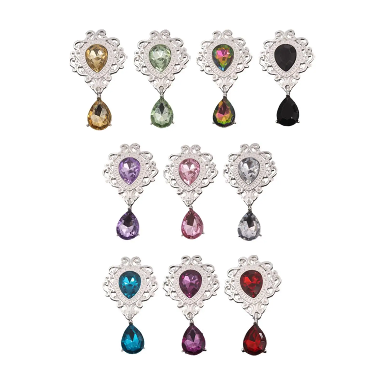 10 قطعة قلادة حجر الراين العثور على لوازم سبيكة لصنع المجوهرات بنفسك