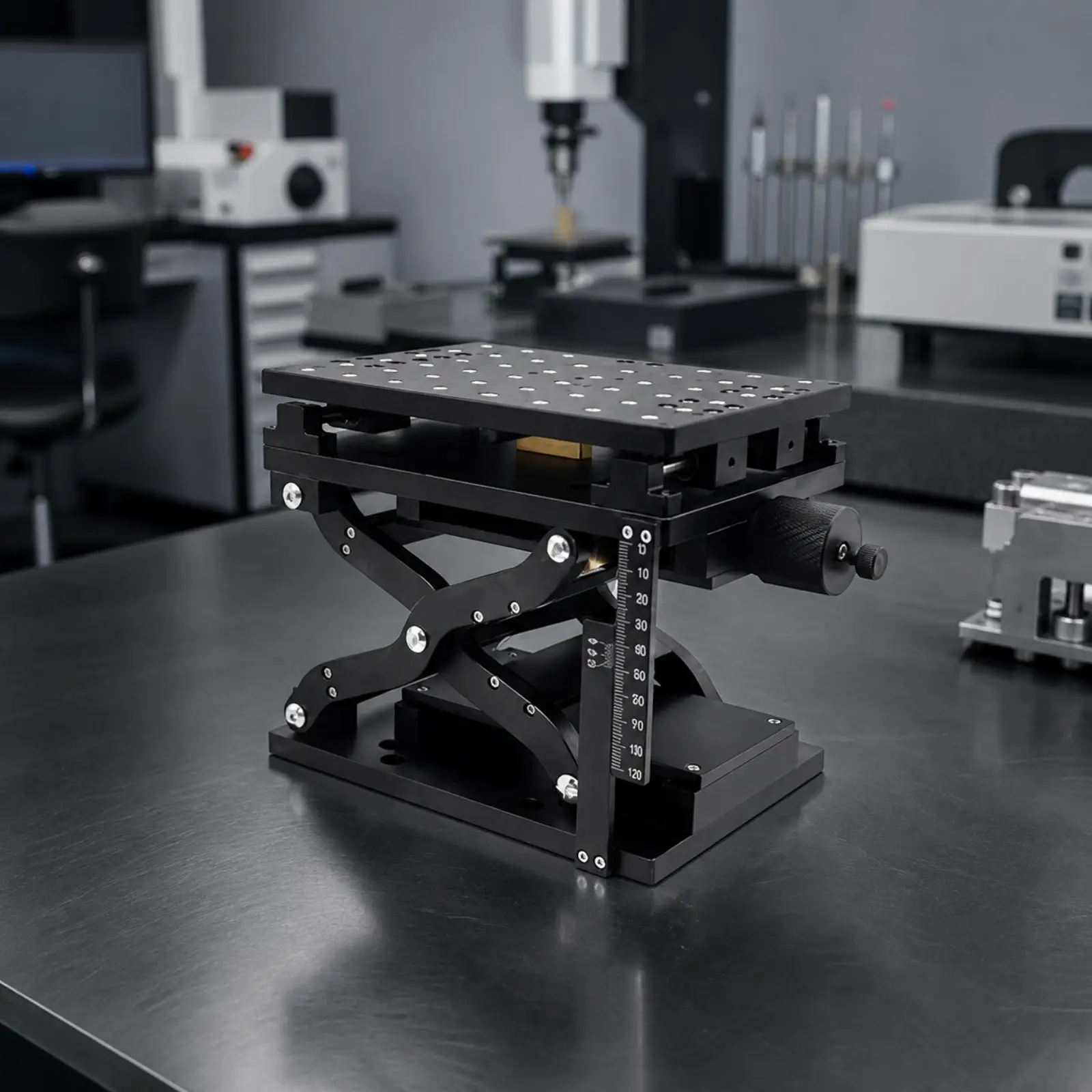XZ-Axis Lift Stage Aluminum Alloy Lift Stage with Drive Screw Screw