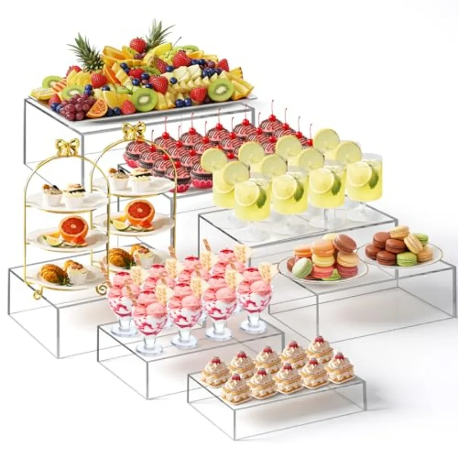 7 Pcs Extra Large Buffet Riser - Display Risers Set ulasan dan harga
