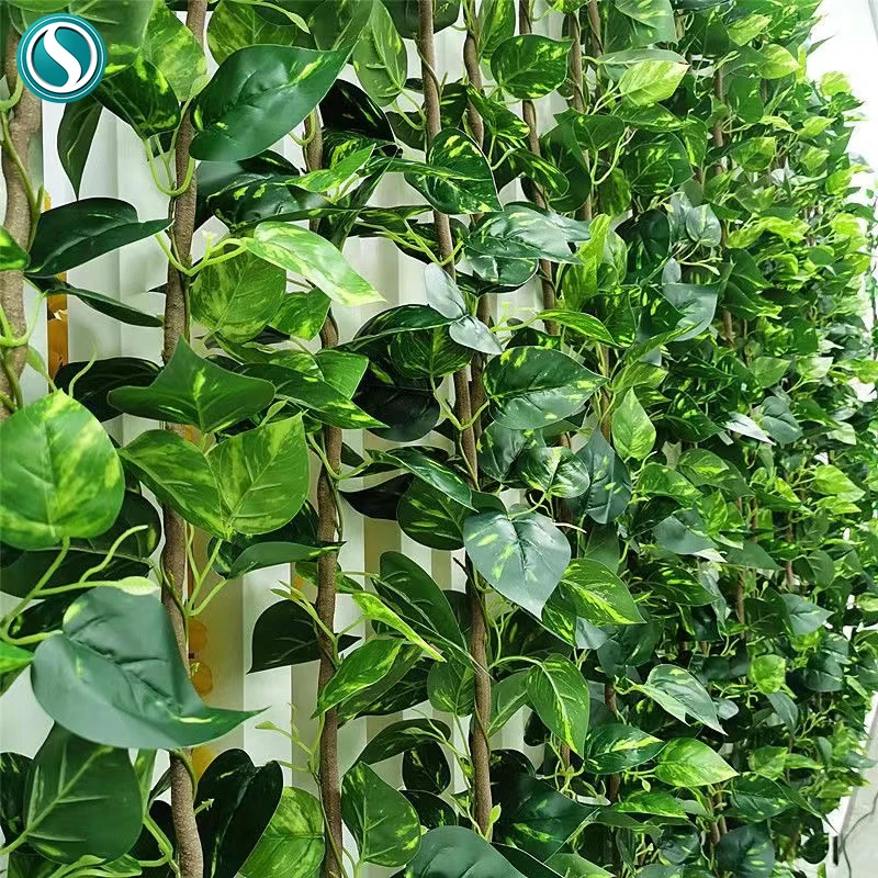 160 cm green leaves encrypted vine artificial plant ivy home window living room wall hanging wall decoration balcony vine wreath