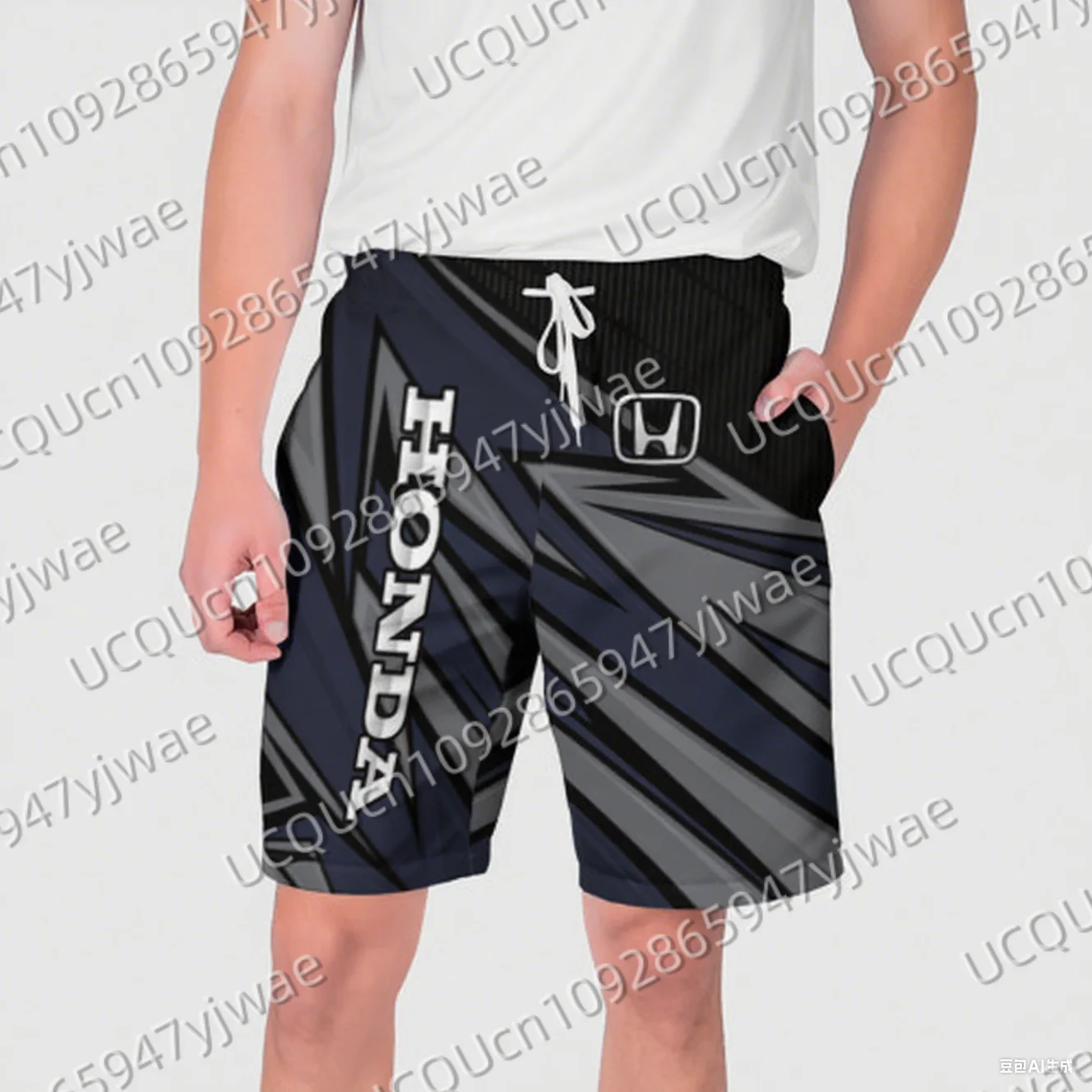 

Diagonal Stripe Motorcycle Riding Shorts Fast Drying Breathable Short Sleeve Sport For Men And Women Honda Riding Shorts