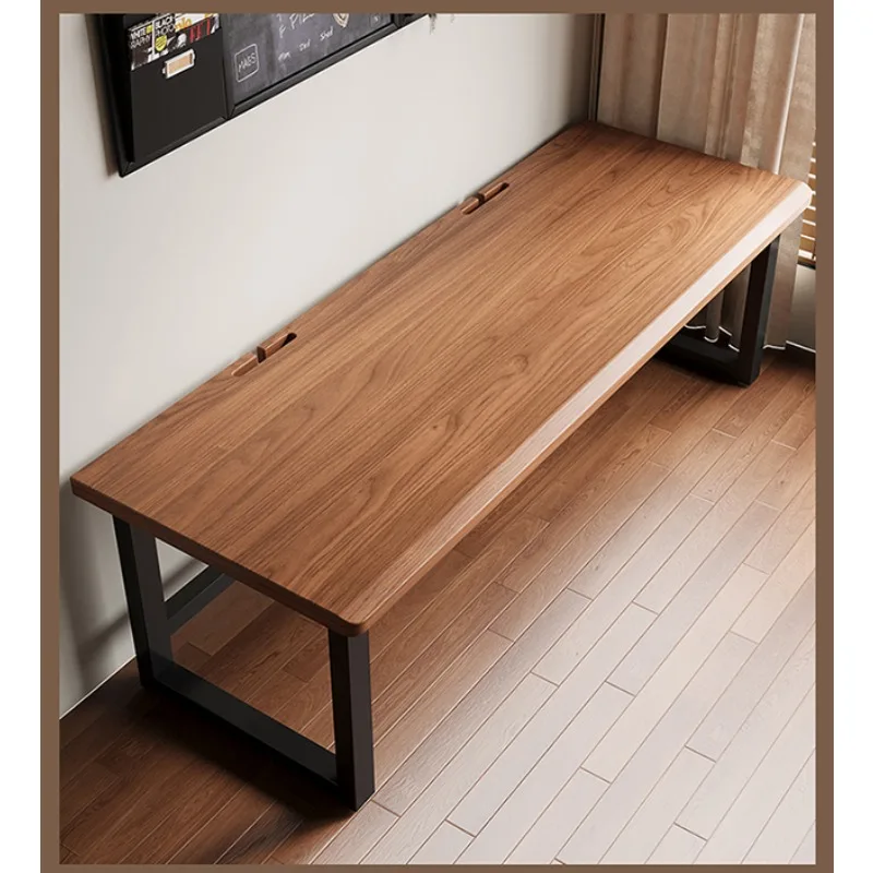 

Solid wood large board double computer desk desktop home bedroom office desk workbench e-sports table