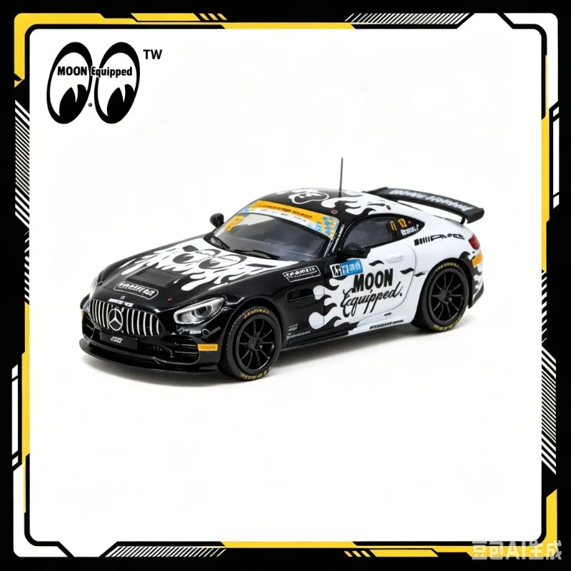 

TW 1:64 supercar AMG GT4 alloy die-casting car model simulation static ornament, adult collectible, male toy.