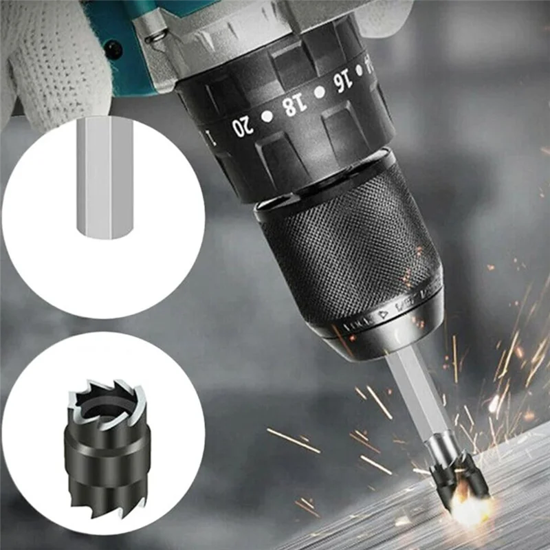 TKOH-10Pcs Spot Weld Cutter Sets Double Sided, 3/8In & 5/16In HSS Rotary Spot Weld Cutter Remover Drill For Power Drill Spot