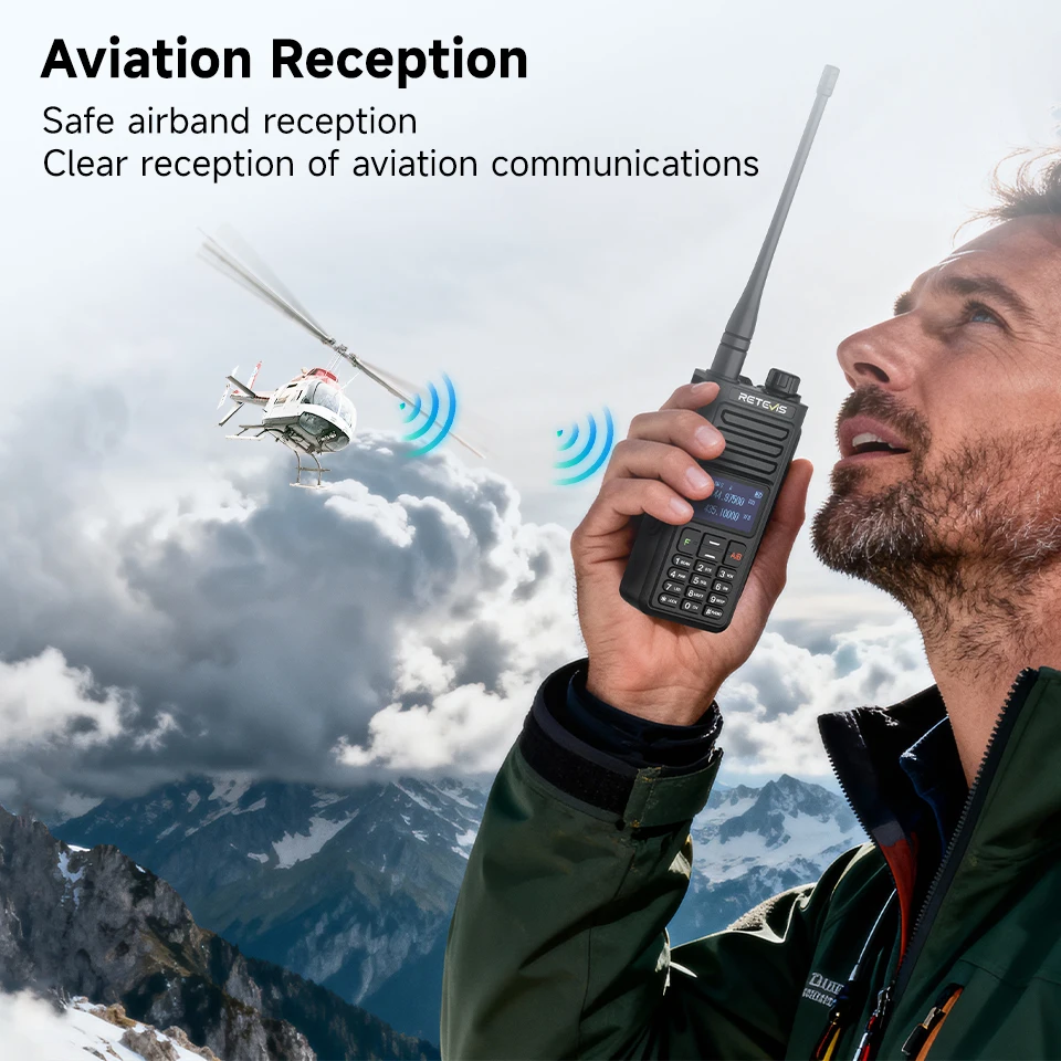 Retevis RA89R/G Walkie-Talkie / Amateurfunkgerät mit Cross-Band-Funktion (U/V-Band), Bluetooth-App-Programmierung, 2800 mAh Akku, großer Funkreichweite – ideal für Camping – Detail 9