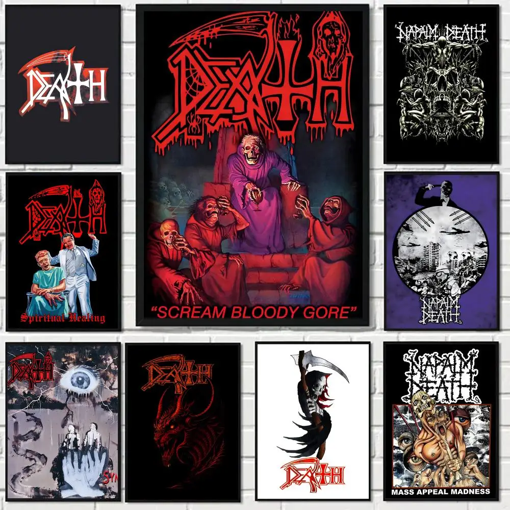 Heavy Rock Band-D-deaths band Poster HD art sticky wall waterproof home living room bedroom bar aesthetic decoration