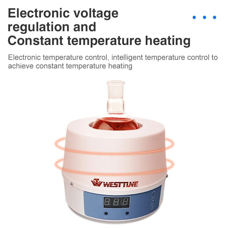 WESTTUNE Laboratory Digital Electric Heating Mantle 250/500/1000ml Lab Thermostatic Heater with Temperature Controller 220v ﻿