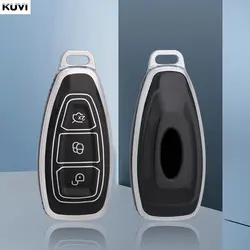 New TPU Car Remote Smart Key Case Cover Shell For Ford Fiesta Focus 3 4 Mondeo Ecosport Kuga Focus ST Protector Fob Accessories