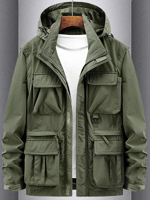 

Pierre Cardin Мужская осенне-зимняя куртка Jaet Съемная рабочая одежда для улицы Топ Свободный многоэтажный Faion Urban Sle