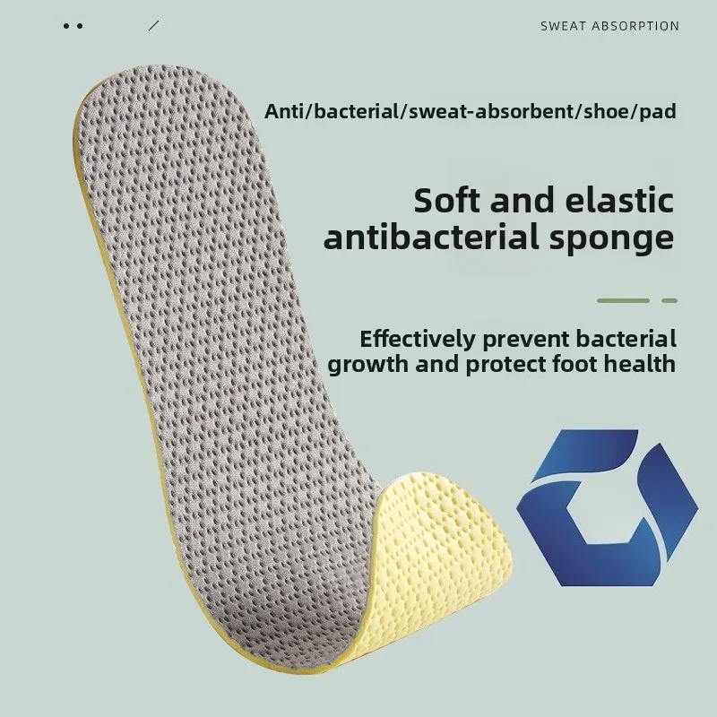 Ultra Soft Trimmable Summer Shoe Inserts Breathable Sweat Absorbent Deodorant Barefoot No‑Sock Wear Sports Shoe Cushion