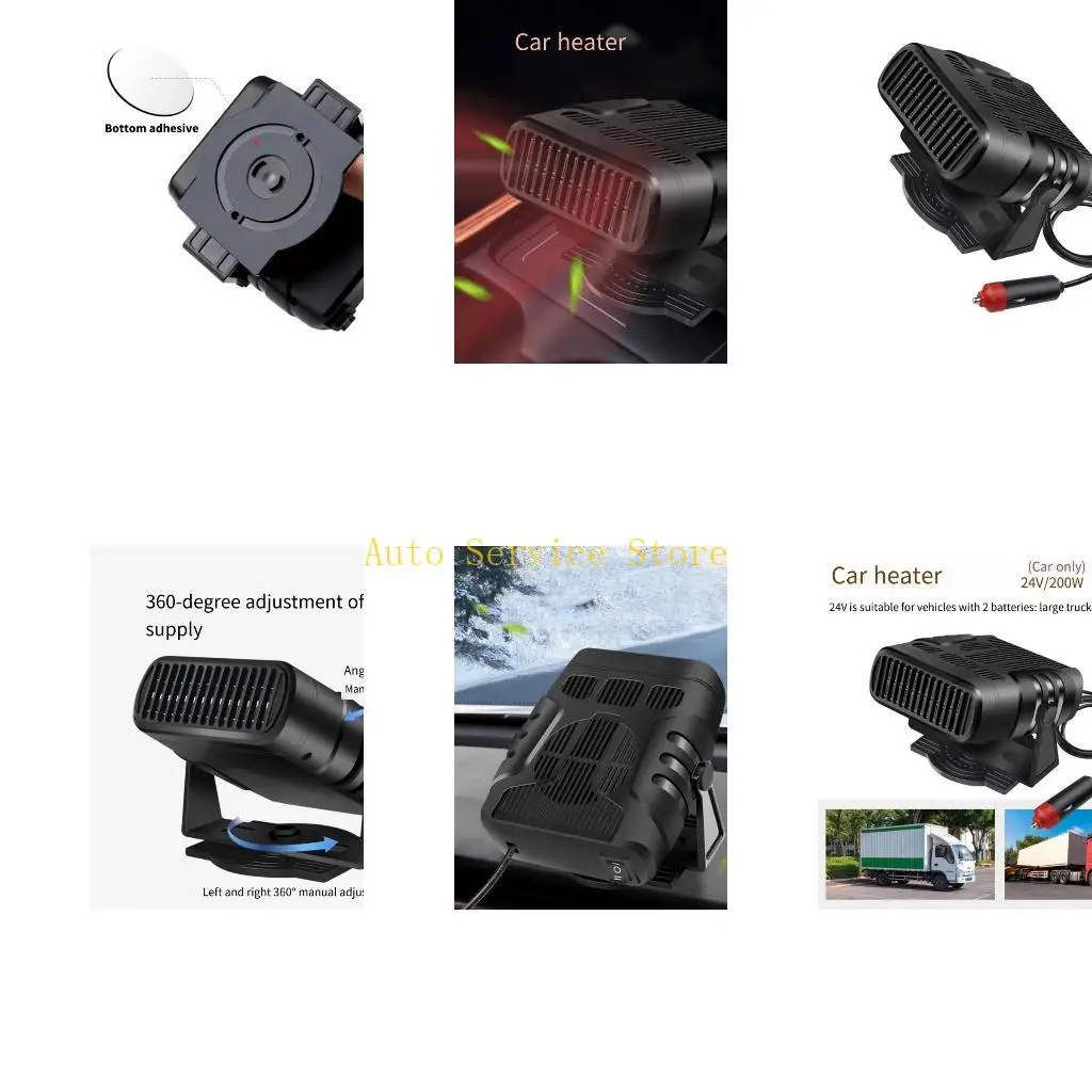 

462A Эффективный автомобильный обогреватель 12 В/24 В и обогреватель для обогрева лобового стекла, ABS для быстрого прогрева и в