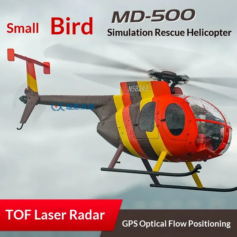 Yuxiang F118s Md500 Round Head Bird Helicopter Dual Brushless Motor Gps Electric Remote Control Helicopter Model