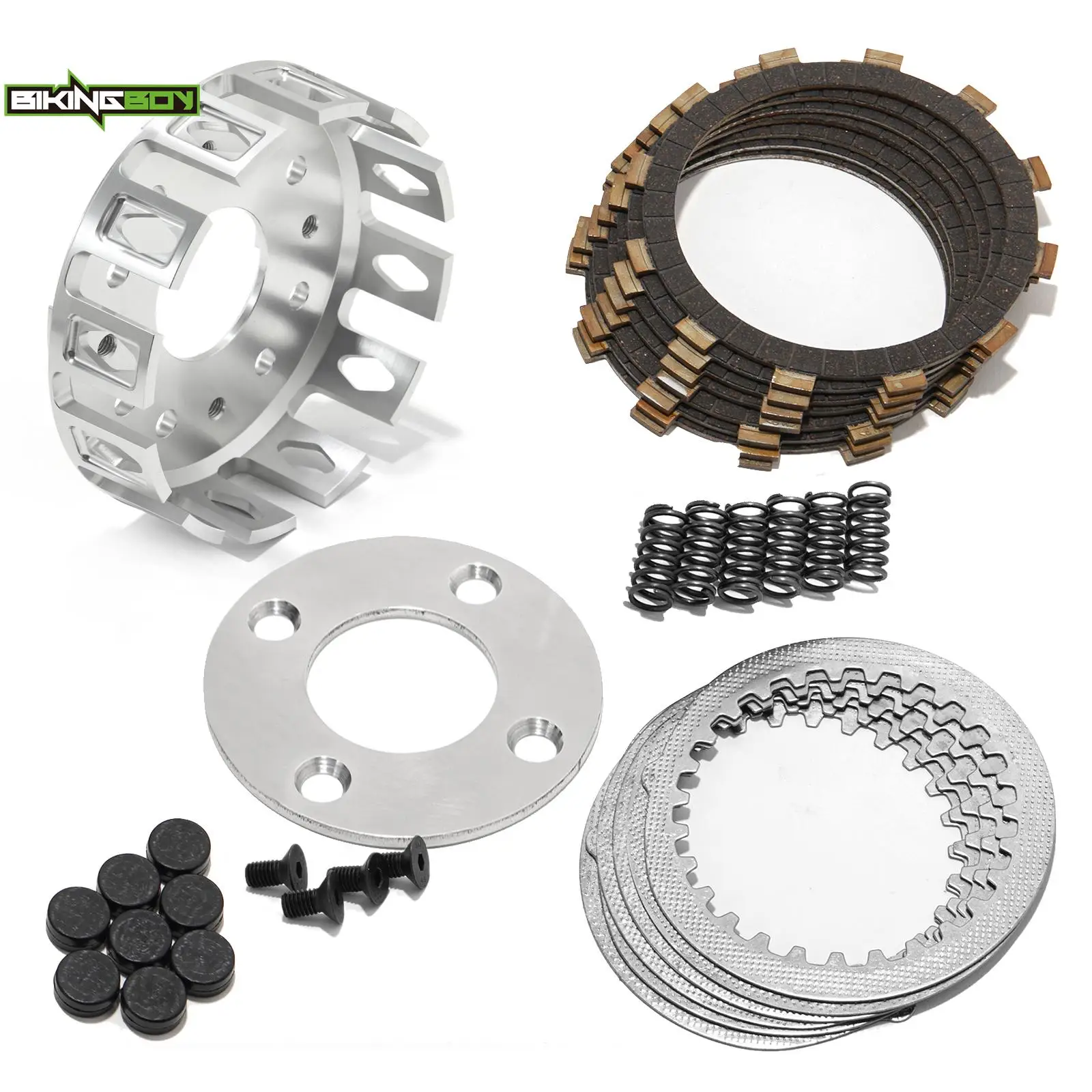 BIKINGBOY Clutch Basket Plates Springs Cushions Bushings Gasket Banshee YFZ 350 87-06 05 04 03 02 01 00 99 98 97 96 95 94 93 92