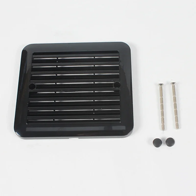 RV Exhaust Fan Cover – Cooling & Rainproof Side Vent for Caravan/Camper Bathroom – Black & White