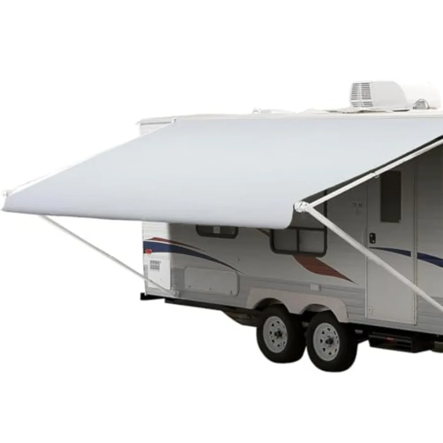 

Shade Pro RV Awning Fabric Replacement Durable Standard Grade Vinyl for Outdoor Use in Camping and Travel Trailer Applications