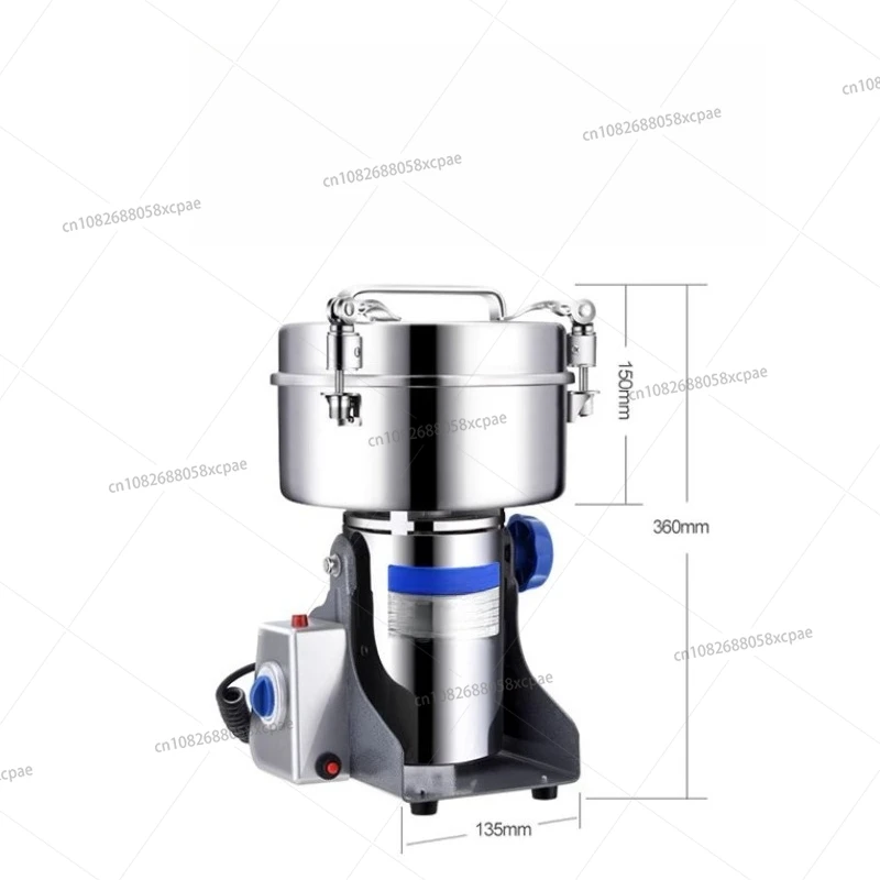 

2000G stainless steel traditional Chinese medicine pulverizer mill household and commercial large ultra-fine pulverizer