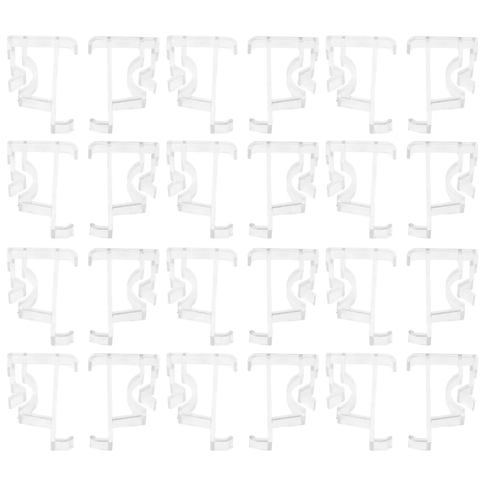 40Pcs Plastic Valance Clips for 2 Inch Blinds Hidden Blind Valance Retainer Clips Replacement for Vertical Window Shade Curtain