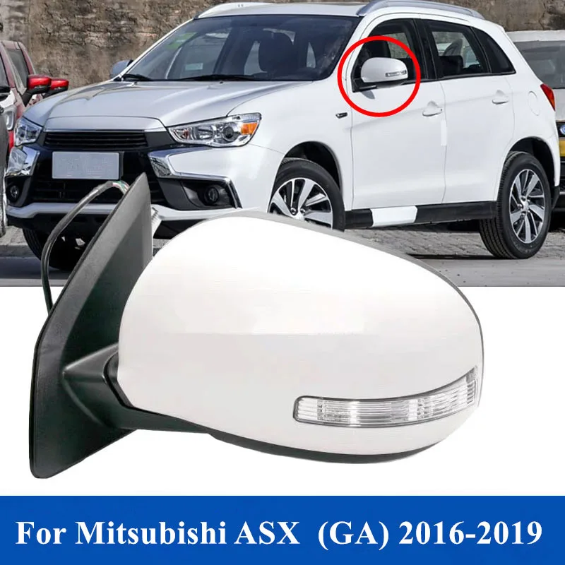 

Auto Rearview Mirror Assembly For Mitsubishi ASX 2016 2017 2018 2019 2020 9PINS Electric Folding + Heating + LED Light