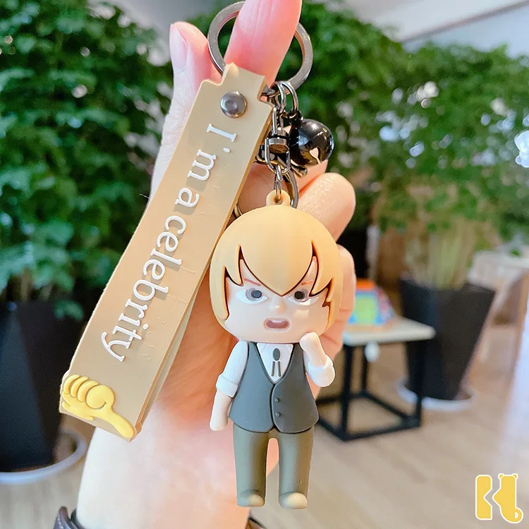 Detektiv Conan Anime Edogawa Konan Hattori Heiji Mode Cartoon Puppe Keychain Keyring Bag Anhänger Zubehör Geburtstag Geschenk