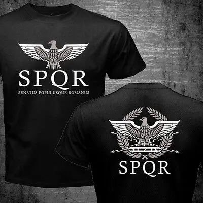 T shirt Man SPQR Roman Rome Senate Military