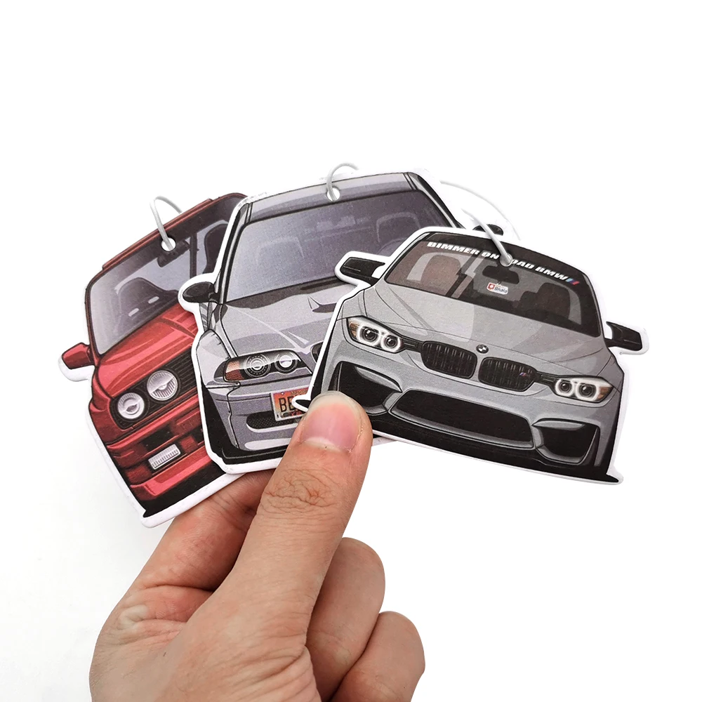 Hot Koop Auto Luchtverfrisser Opknoping Auto Achteruitkijkspiegel Parfum Hanger Effen Papier Jdm Voor E46 E90 M3 M4 M5 accessoires Nba