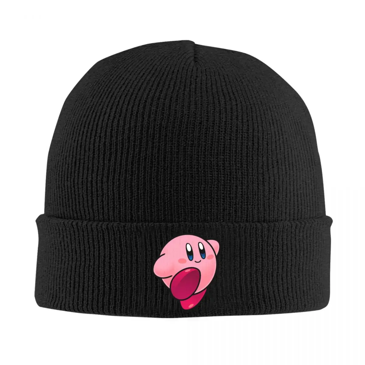 Kirbys Cartoon Game Hats Autumn Winter Skullies Beanies Warm Caps Female Male Knitted Hat