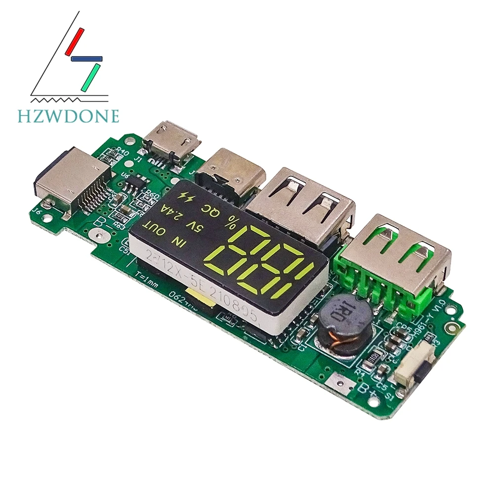 18650 Charging Board Dual USB 5V 2.4A Mobile Power Bank Module 186 50 Lithium Battery Charger Board Circuit Protection