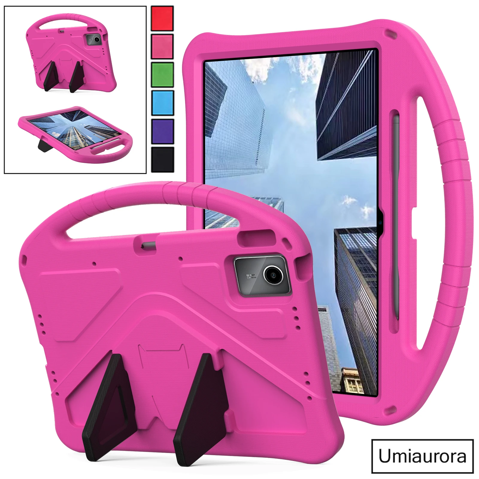 For Lenovo Idea Tab Plus 12.1 inch 2025 TB361FU TB361ZU TB365FC Kid Shockproof EVA Tablet Case Cover Portable Handle Stand Funda