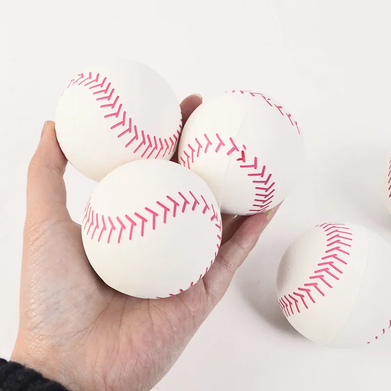 New Three-dimensional High Elasticity Natural Rubber Hollow Simulation Baseball Toy for Adults To Relieve Stress