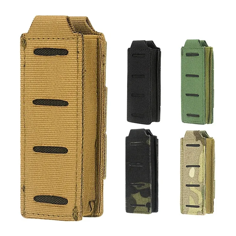 

Pistol Molle Mag Pouch Single 9mm Tactical Magazine Holder for 40 Calibers Glock 1911 Hunting Holster Shooting Airsoft