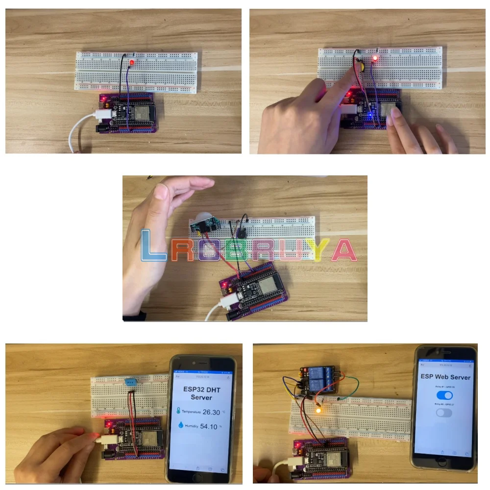 Imagem -03 - Esp 32 Starter Kit para Programação com Códigos Manual Faça Você Mesmo Electronic Laboratory Grupo Projeto Stem Aprendizagem Kit Completo Ltark38