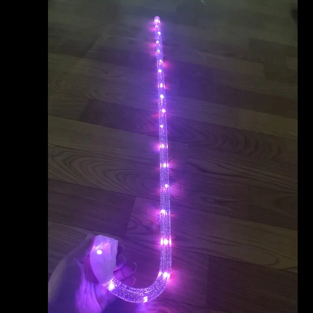 عكازات مضيئة، LED قابلة لإعادة الشحن، تغيير الألوان، مفتاح منفصل، شريط، KTV، قاعة الرقص، الملهى الليلي، أداء الدعائم