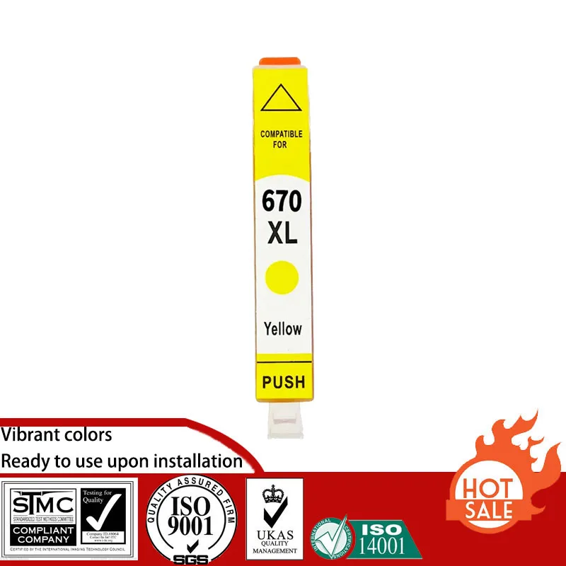 Compatible Ink Cartridge for HP HP670 HP-670 suit For HP Deskjet Ink  Advantage  3525/4615/4620/4625/5525/6526