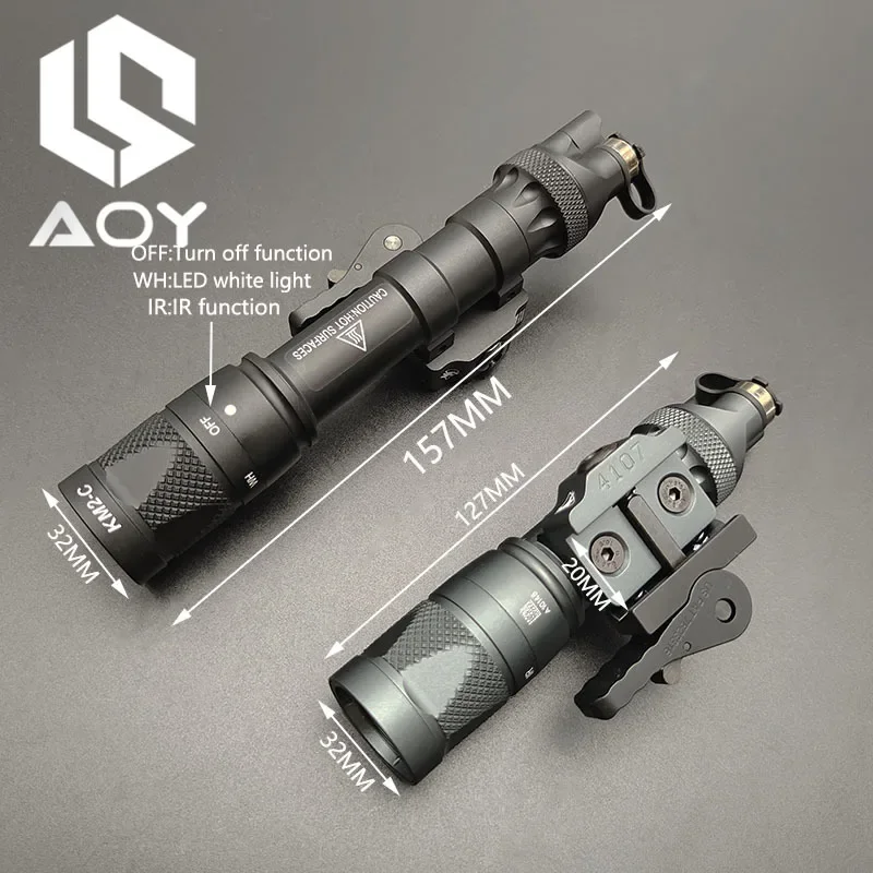 Imagem -05 - Led Branco e ir Luz de Preenchimento Momentânea e Constante Lanterna se Fits Trilho 20 Milímetros Airsoft ao ar Livre Peças de Caça sf M600 M323v M622v