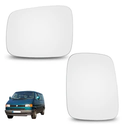 Left Right Hand Side Mirror Glass Stick On Self-Adhesive For Valkswagen VW Transporter T4 1990 - 2003 Rearview Rear View Convex