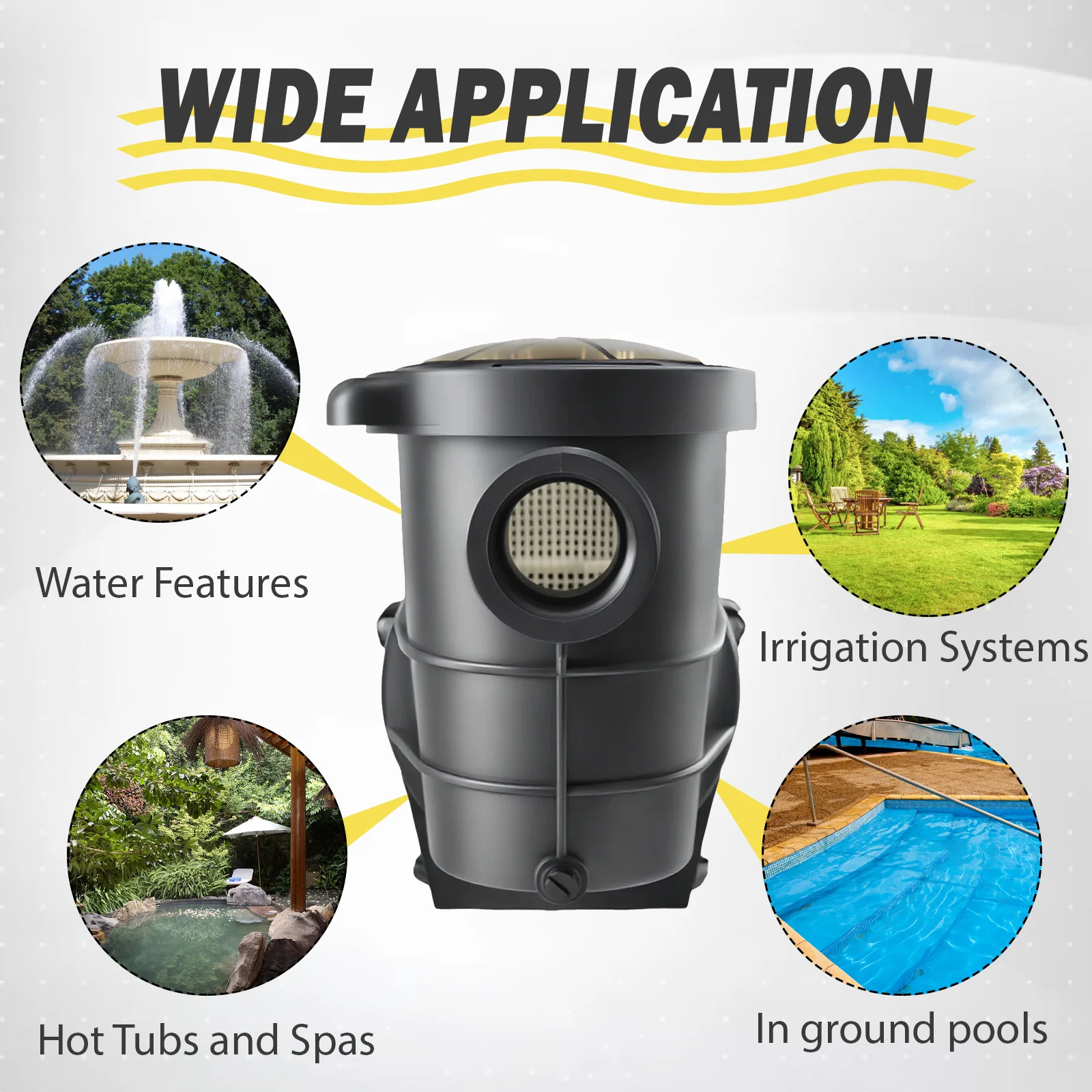 مضخة حمام السباحة ذات السرعة المتغيرة من اليشم لتدوير المياه لتخصيص نظام ترشيح حمام السباحة #3