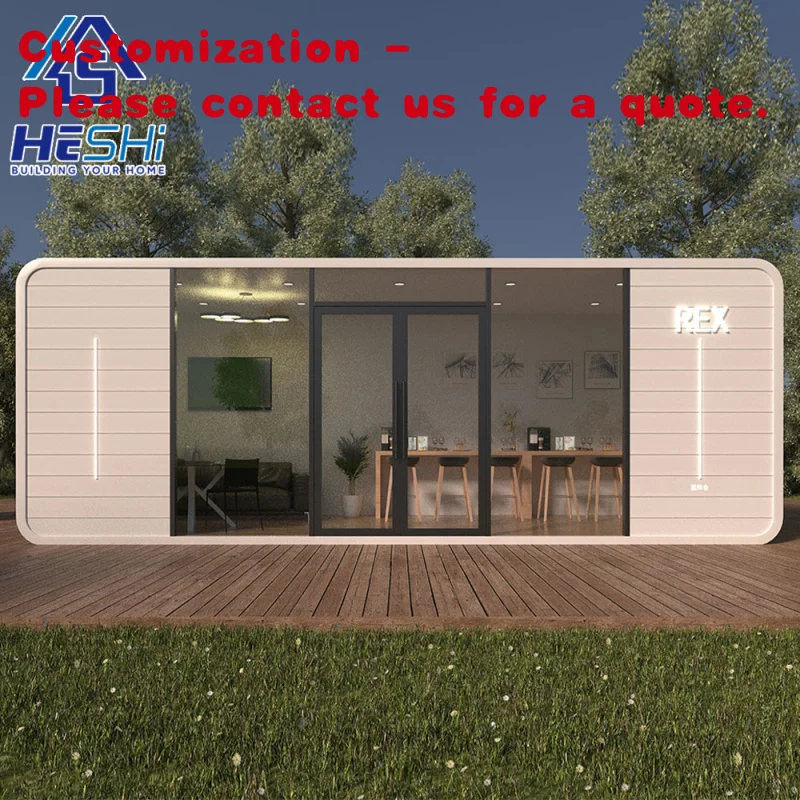 

custom.Direct Sale Prefab Luxury Tiny Cabin House Price Prefabricated Portable 20Ft 40Ft Office Pod Acoustic Container Hom