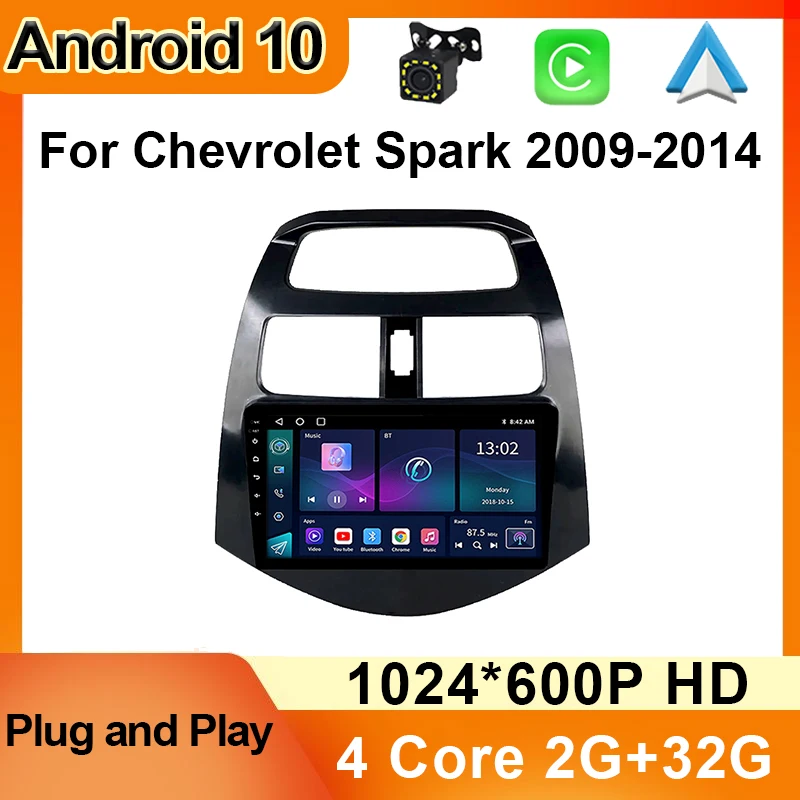 

Android 10 Car Radio Multimedia Video DVD Player For Chevrolet Spark Beat Matiz Creative 2010 - 2014 2 Din Auto Carplay GPS Navi