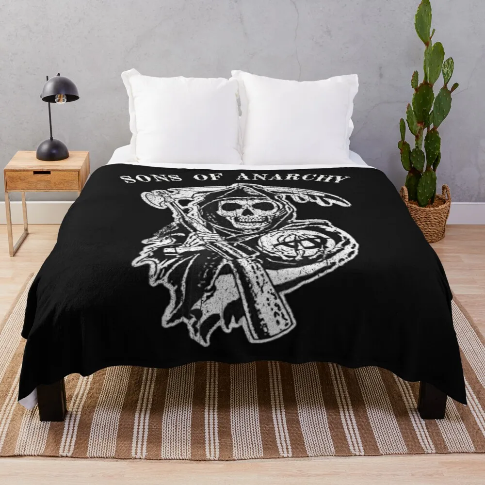 

sons of anarchy Throw Blanket queen size fluffy blankets large Personalized gift