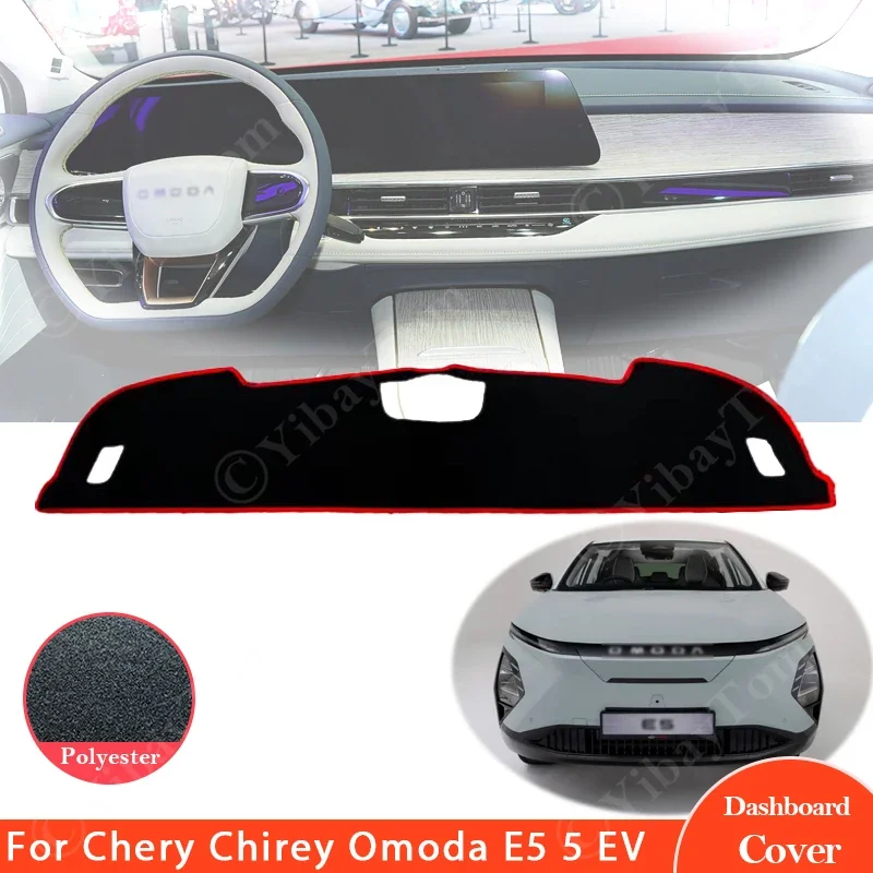 For Chery Chirey Omoda E5 5 EV 2023 2024 Dashboard Cover Sun Shade Mat Avoid Light Pads Anti-UV Case Carpets Car Accessories Rug