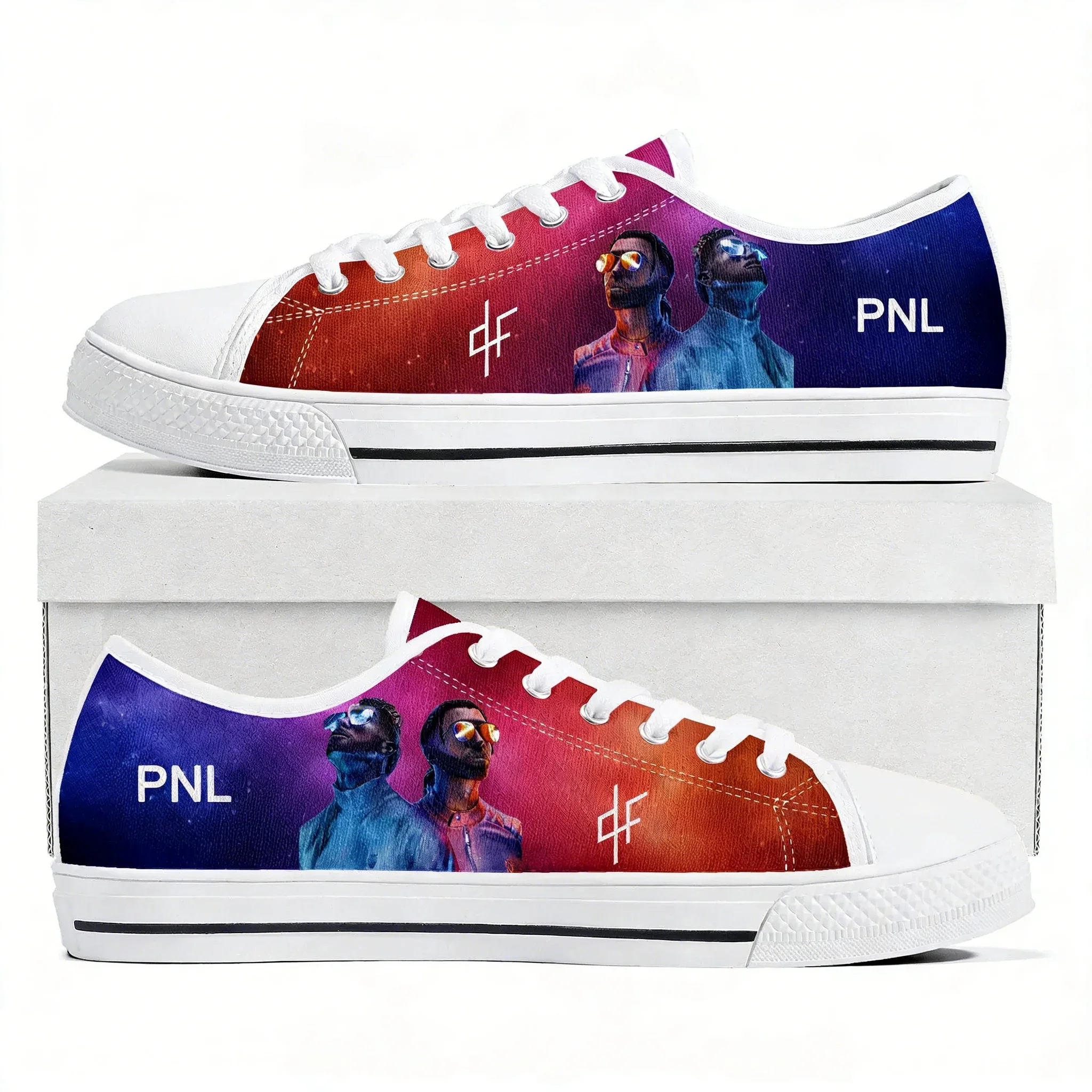 

Le Monde Chico Low Top Shoes PNL Album French Rapper Man Woman Teenager Canvas Casual Sneaker Durable Sneakers Custom Shoe White