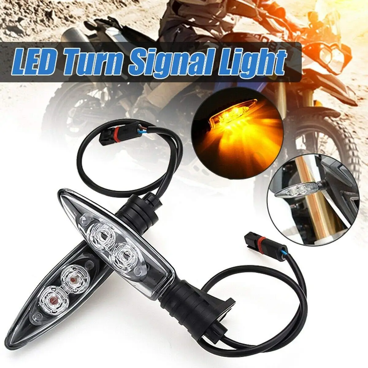 Untuk-BMW R1200GS Adv F650GS R1200R S1000R S1000RR F800GS K1300S G310R/GS lampu sein indikator LED depan