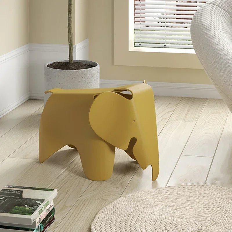 Nordic modern Elephant Chair Creative Living Room Decoration  Plastic Cartoon Stool Home Decor Accessories