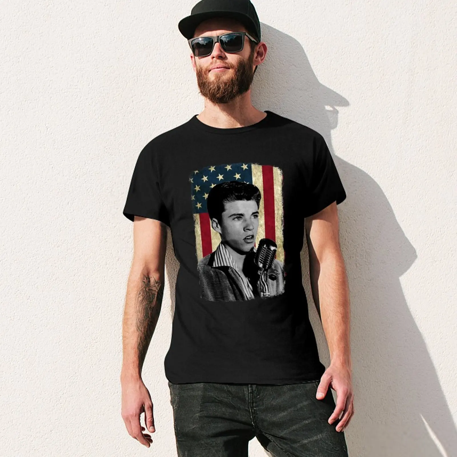 Vintage American Ricky Flag Nelson Legend T-shirt Aesthetic clothing summer top blanks boys whites mens big and tall t shirts