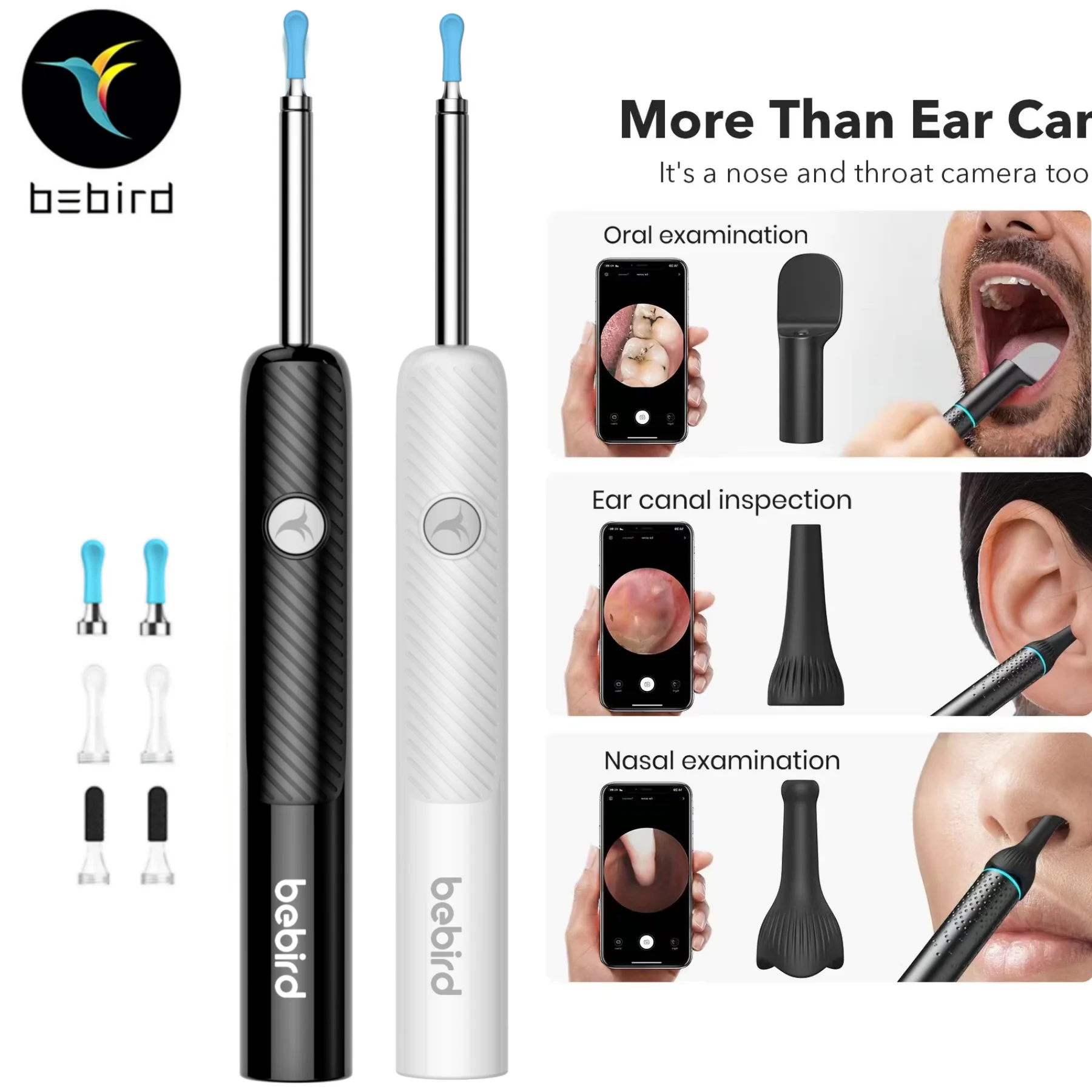 Bebird R3 Ear Cleaner Visual Ear Sticks Otoscope 3M HD Endoscope Wax Removal Tool Earpick Mini Camera Mijia Personal Health Care