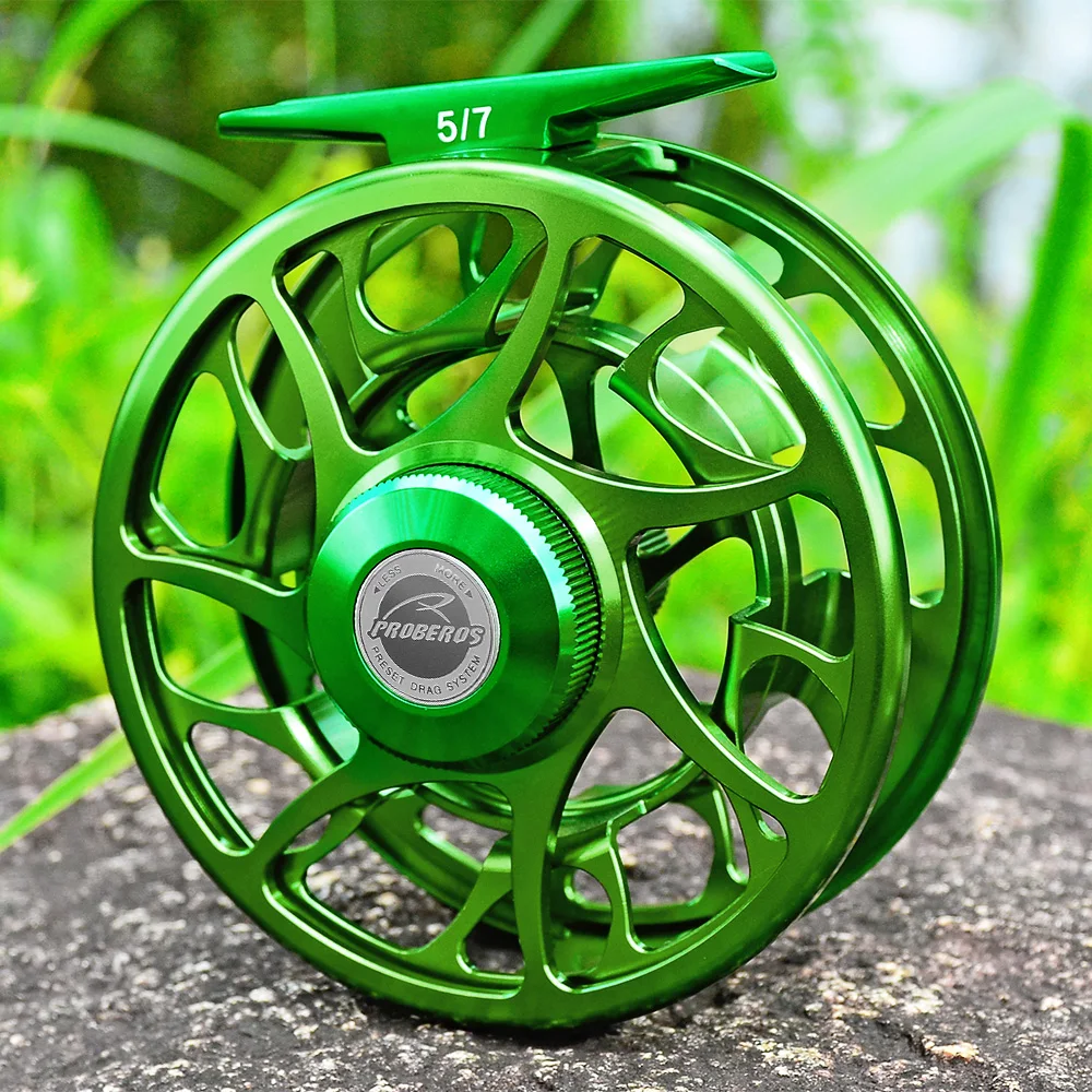 PROBEROS 3+1BB Fliegenfischen Rad 3/4-5/6-7/8 GEW Fliegenfischen Rolle Aluminium Fliegenrolle CNC Maschine Geschnitten Große Dorn Druckguss – Detail 11