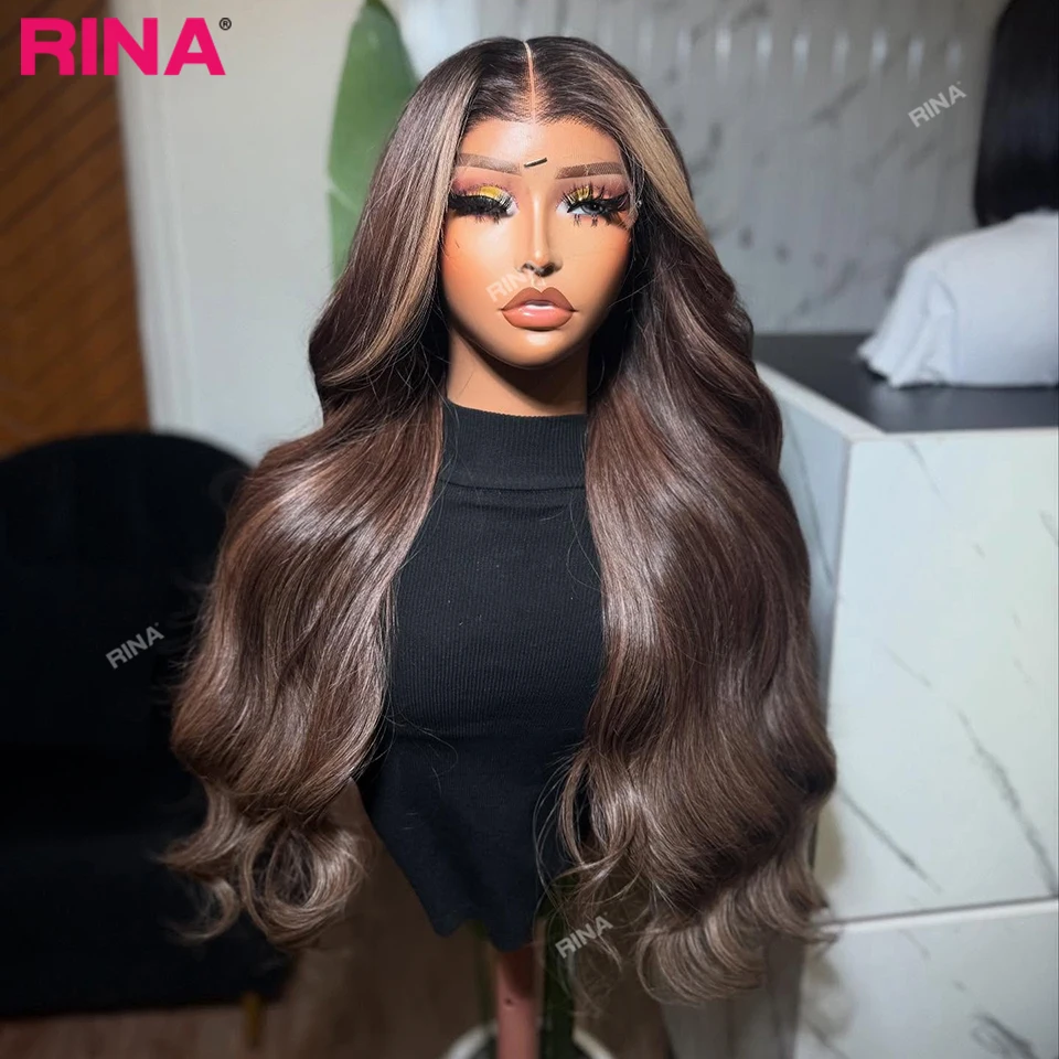 

Highlights Color 13x6 13x4 Lace Frontal Wig Human Hair 100% Brazilian 5x5 Closure Body Wave Colored Wig For Women For Women