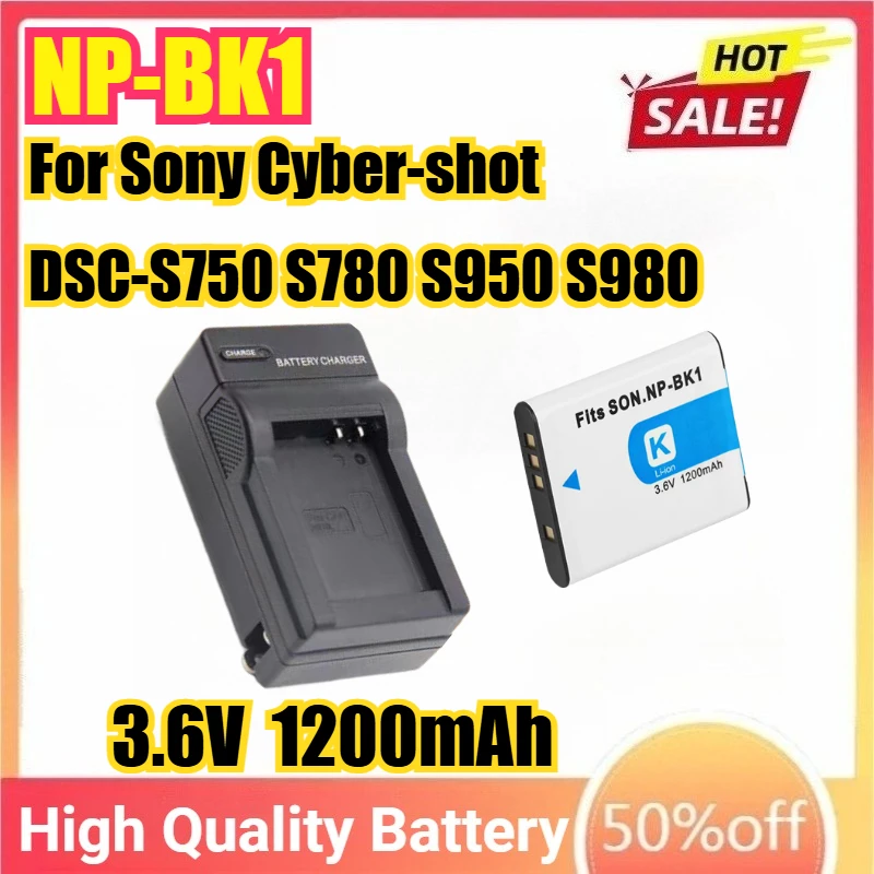 

NP-BK1 NP-FK1 Camera Battery or Charger For Sony Cyber-shot DSC-S750 S780 S950 S980 W180 W190 W370 Bloggie MHS-CM5 PM5