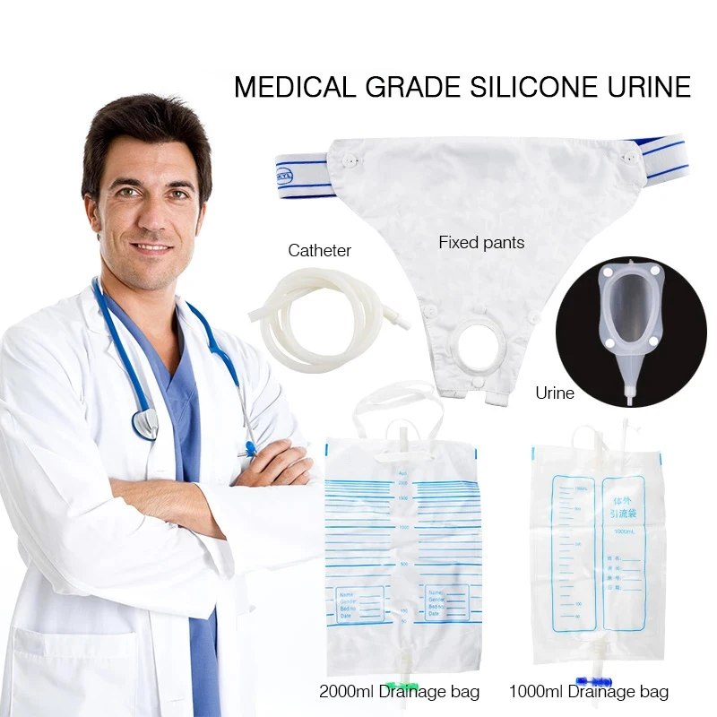 

Urine Collector for Men Urinals Male and Female Urinary Incontinence Reusable Urine Bag Portable Urine Collection Bag Health